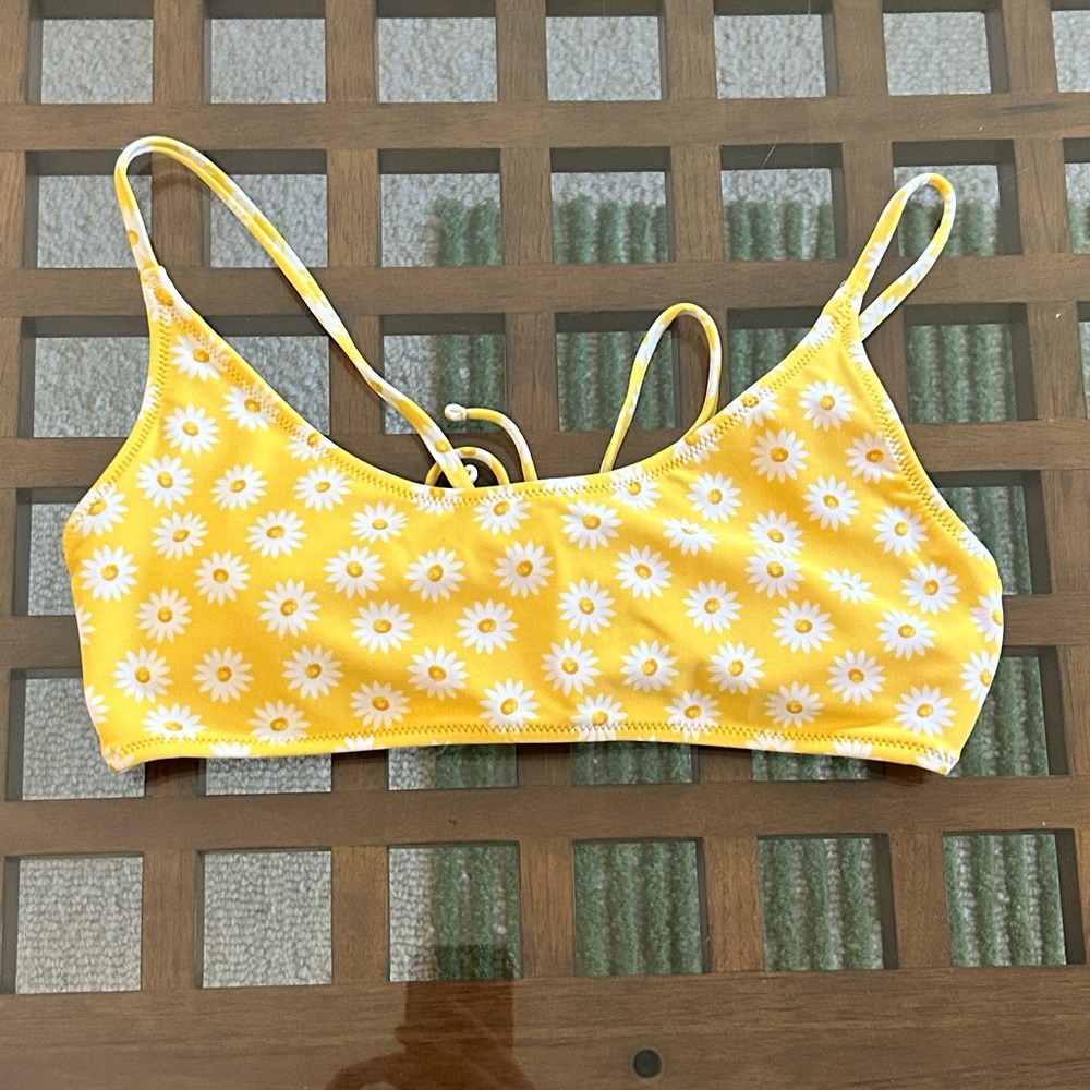 Forever 21 strappy Sunflower Yellow Bikini Top
